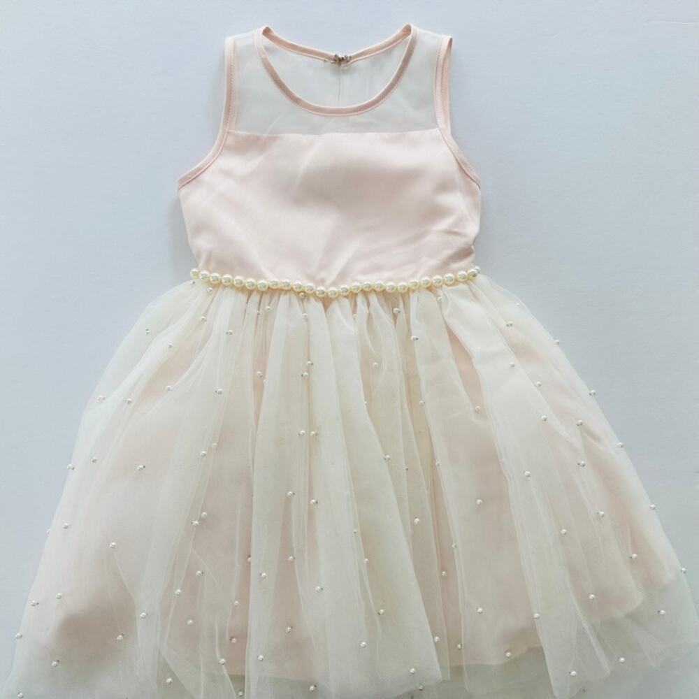 American Princess Soft Pink Dress Hi-Lo Size 8 Floral Party Wedding Pageant